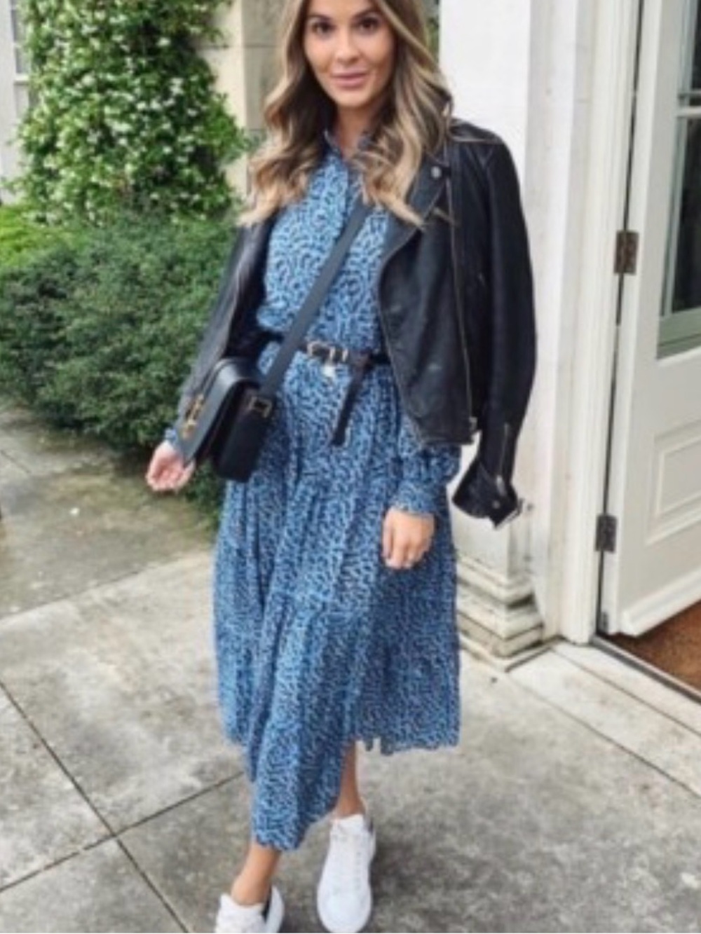 ZARA | Blue Midi Dress 4479/240 Sz SMALL